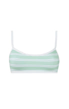 Ligne Top in Mint Stripe Print