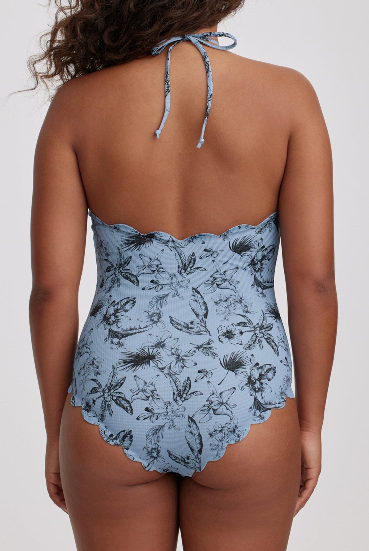 Mott Maillot in Haze Floral Print/Haze
