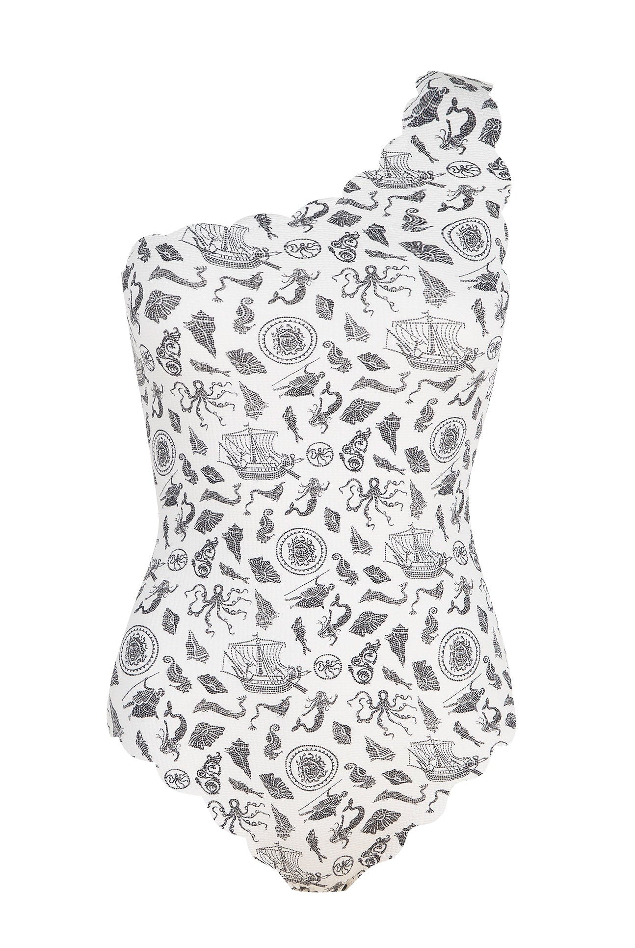Santa Barbara Maillot in Cameo Print 2