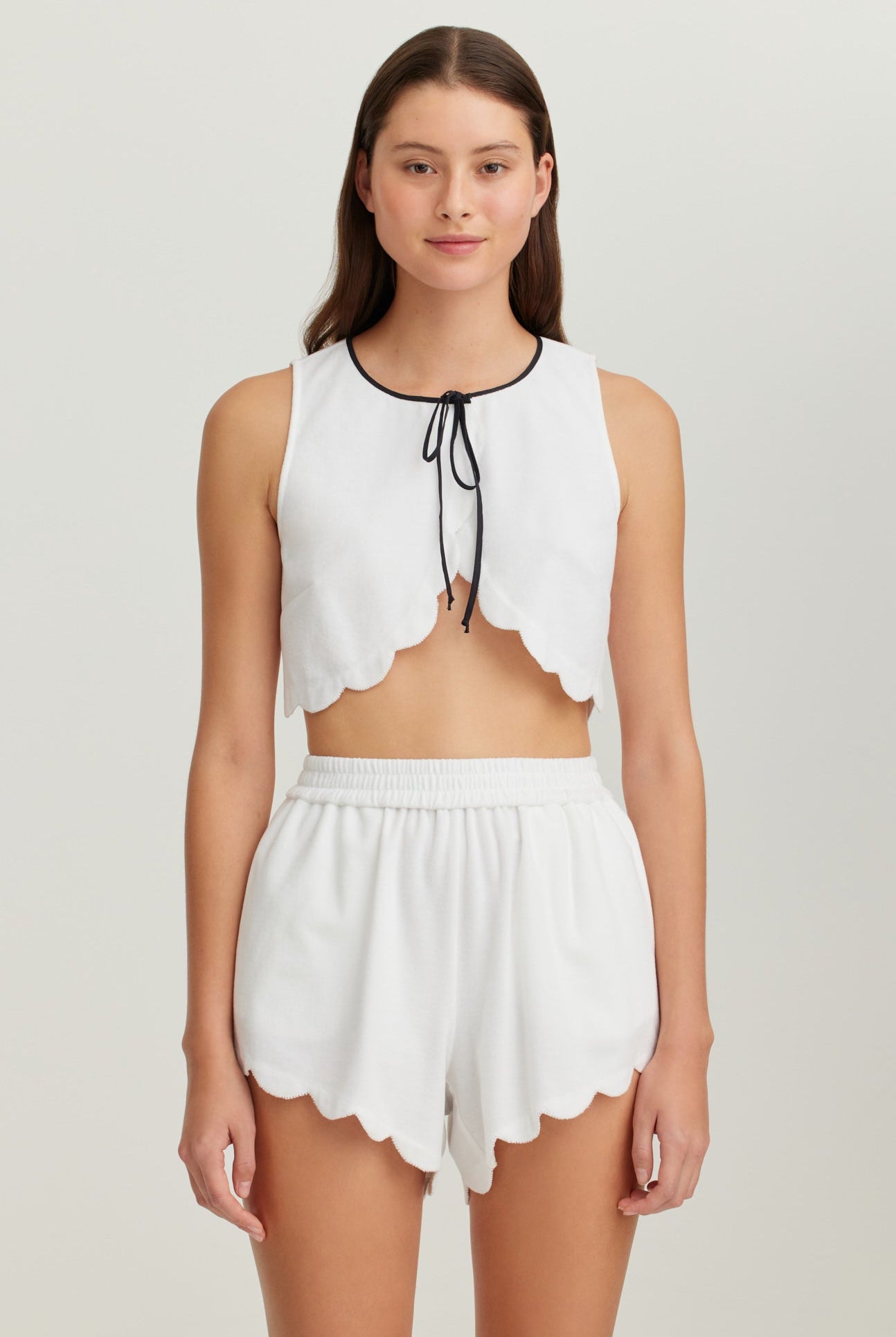 Bellini Top and Shorts in Coconut