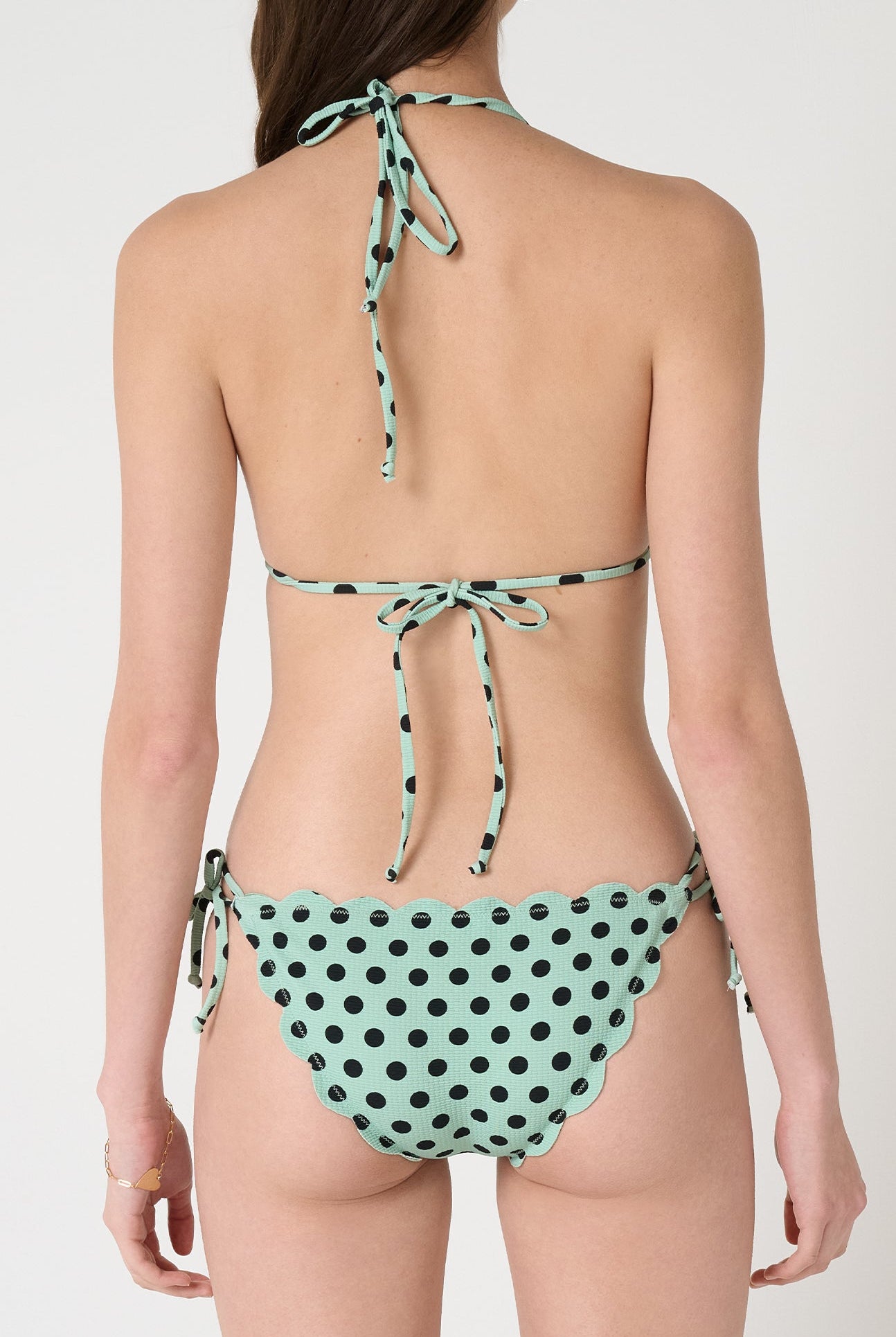 Broadway Top in Mint Dot Print MARYSIA