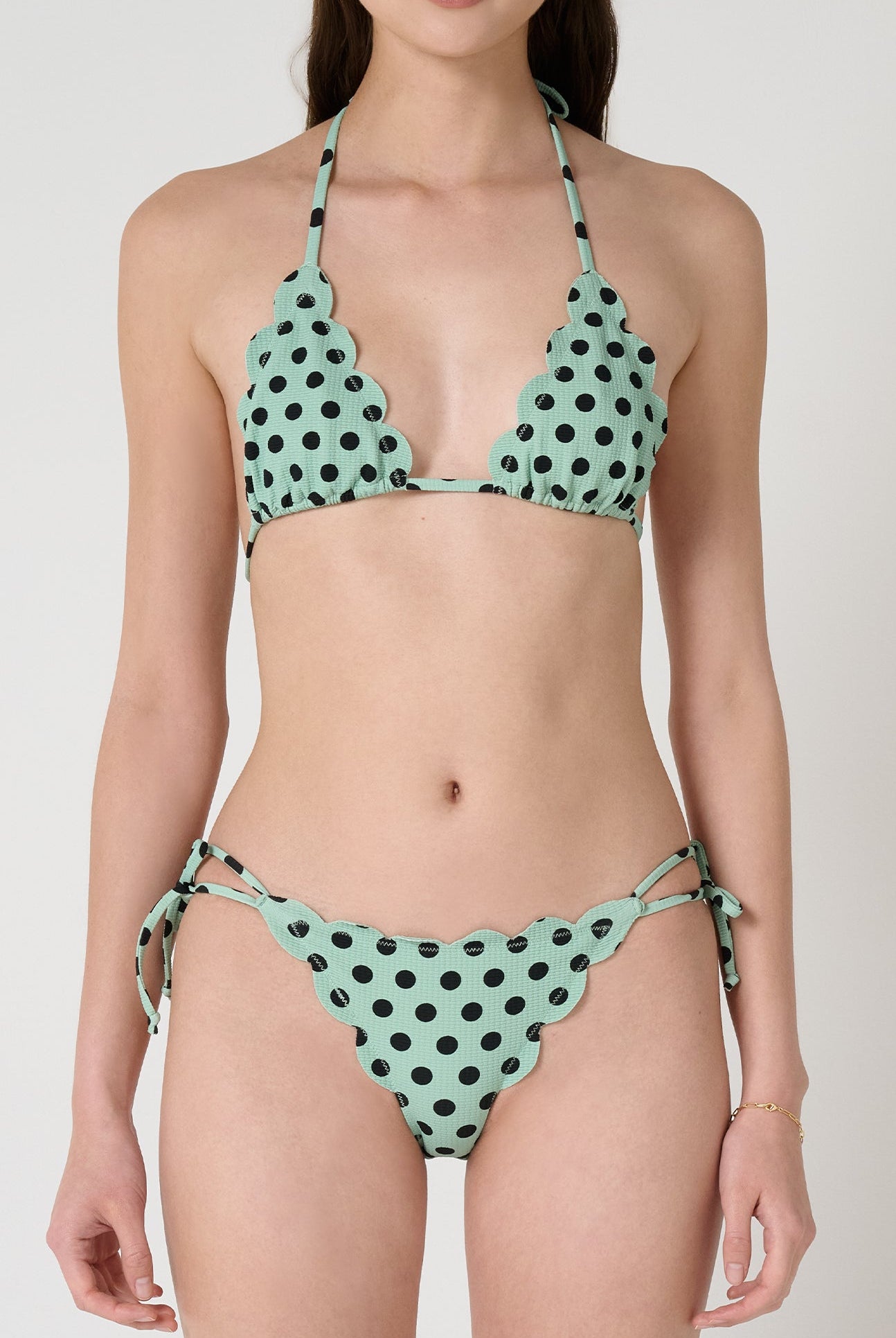 Broadway Top in Mint Dot Print MARYSIA