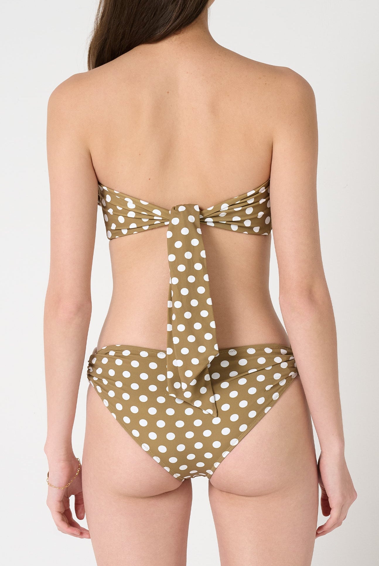 Coronada Bottom in Bronze Small Dot Print MARYSIA