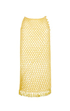 Crochet Long Skirt in Limoncello