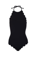 MARYSIA Long Torso Mott Maillot in Black/Indigo