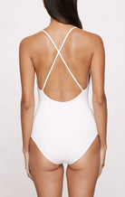 MARYSIA Palisades Ruffle Maillot in Coconut