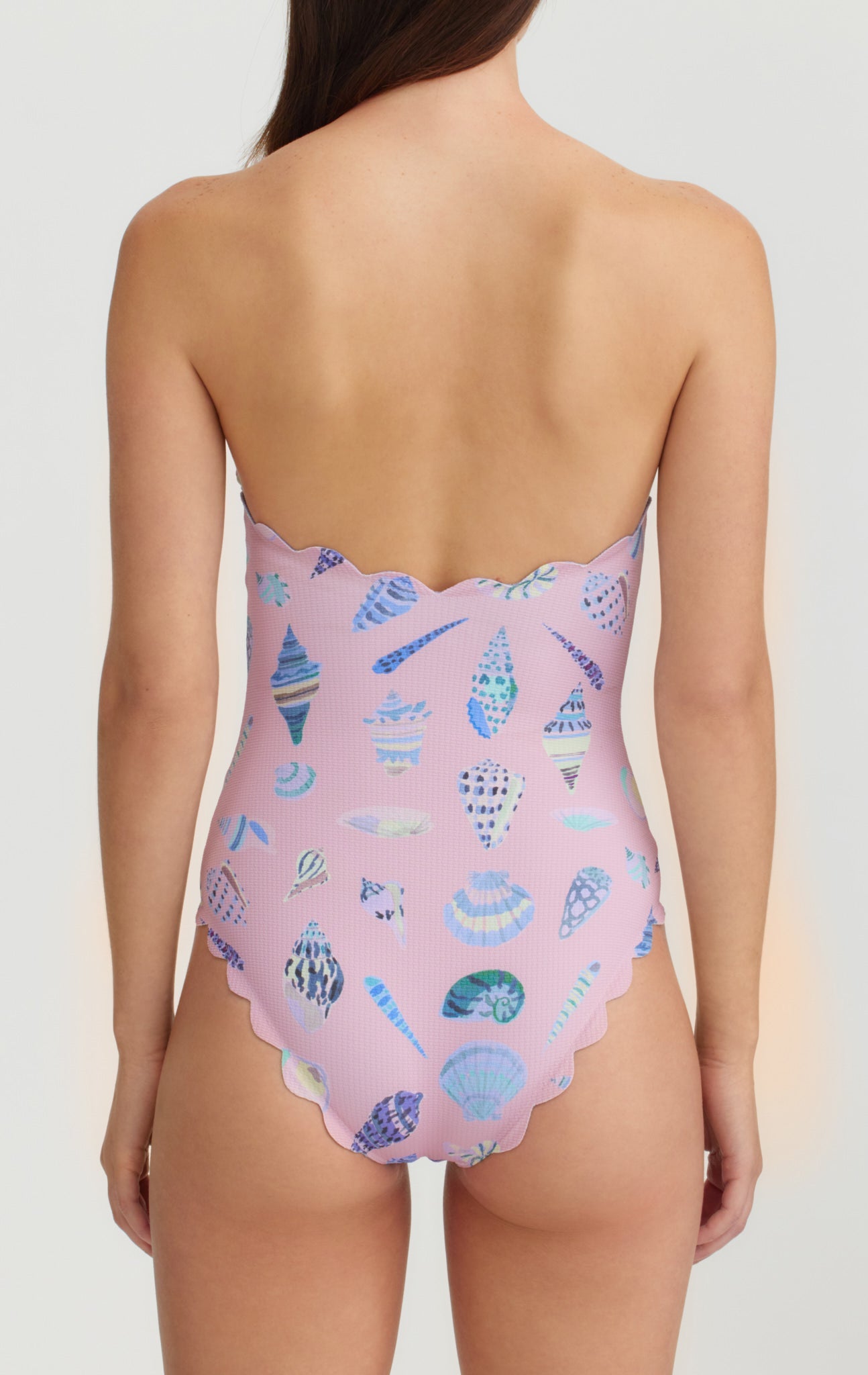 MARYSIA Chesapeake Tie Maillot in Dawn Shell Print