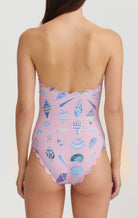 MARYSIA Chesapeake Tie Maillot in Dawn Shell Print