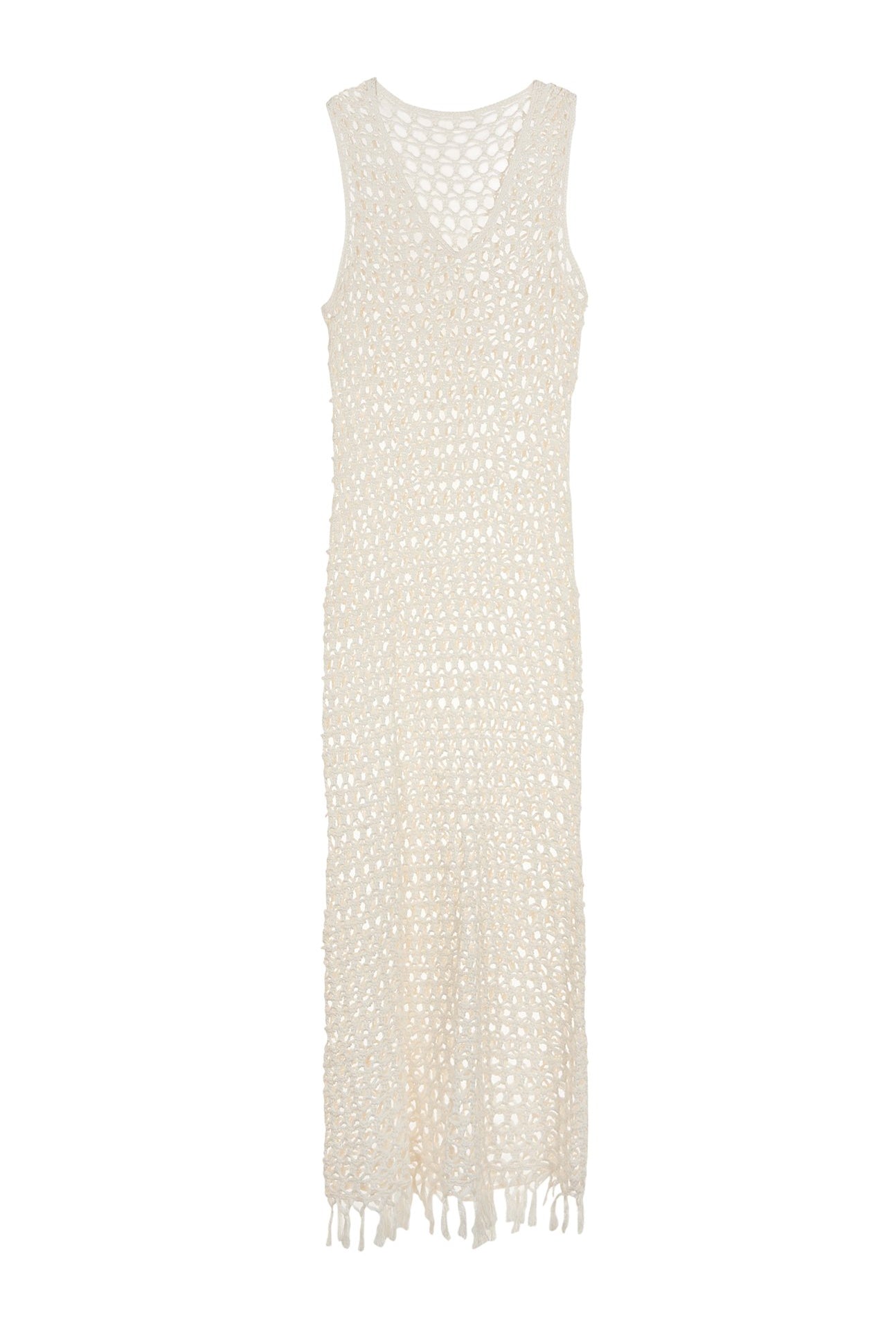 MARYSIA Crochet Sleeveless Dress in Natural