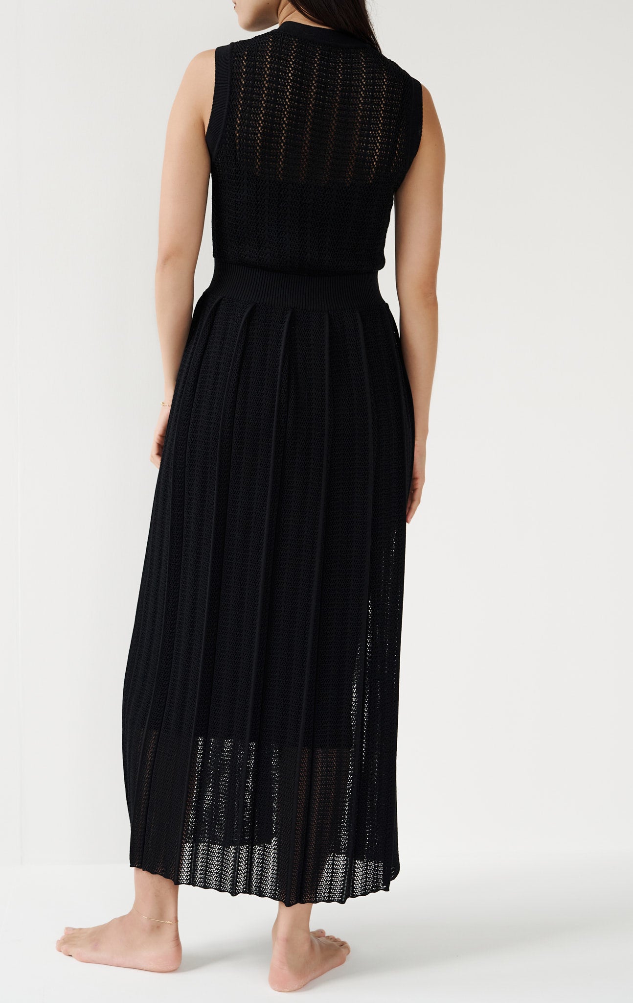 MARYSIA Blakes Sleeves Dress in Black