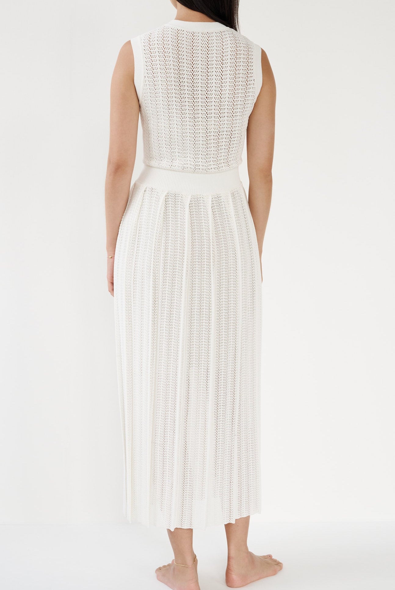 MARYSIA Blakes Sleeves Dress in Coconut