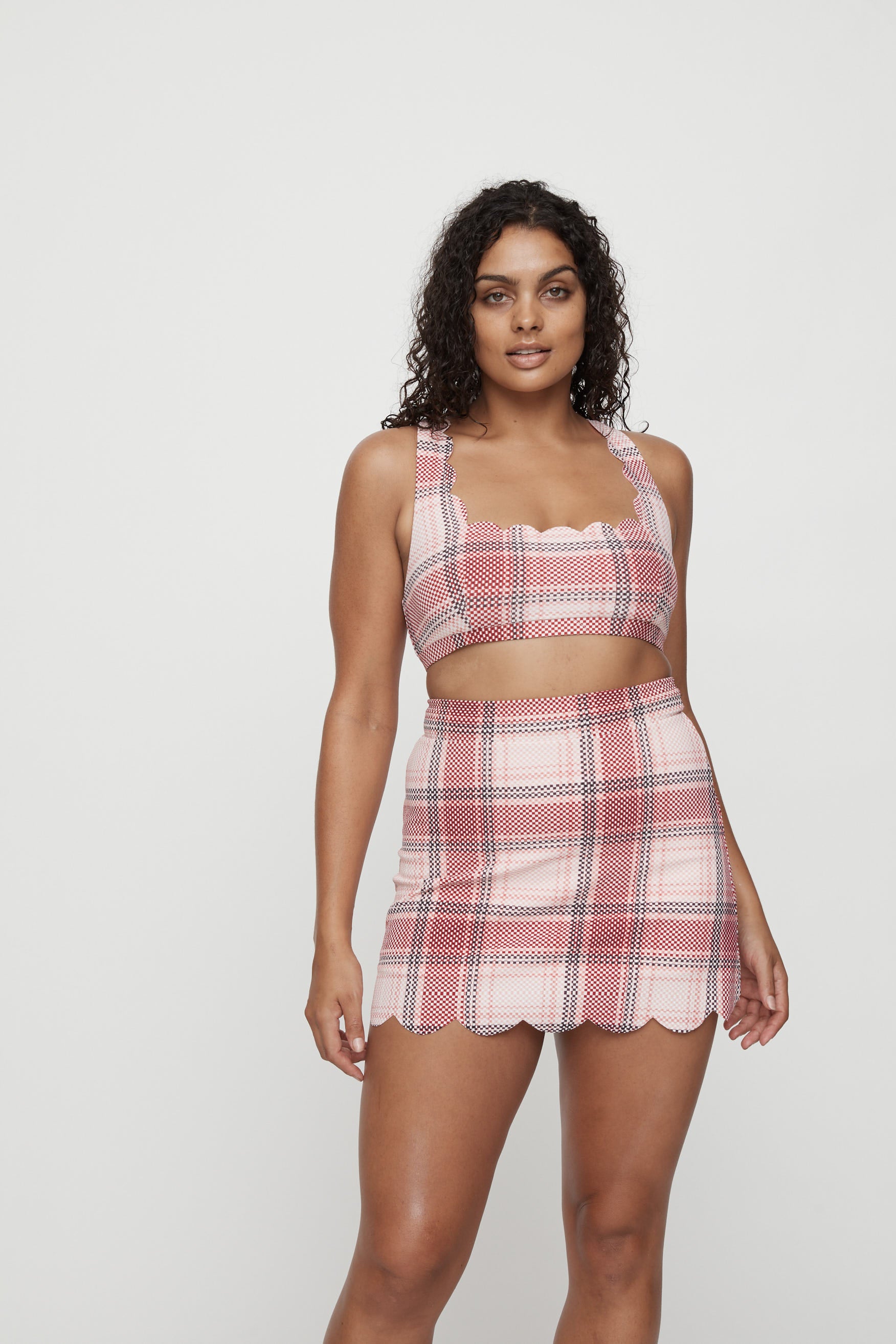 MARYSIA Serena Top in Plaid
