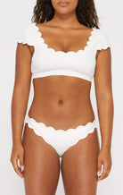 MARYSIA Scalloped Mexico Top in Coconut