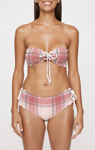MARYSIA Riviera Top in Plaid/Bloom