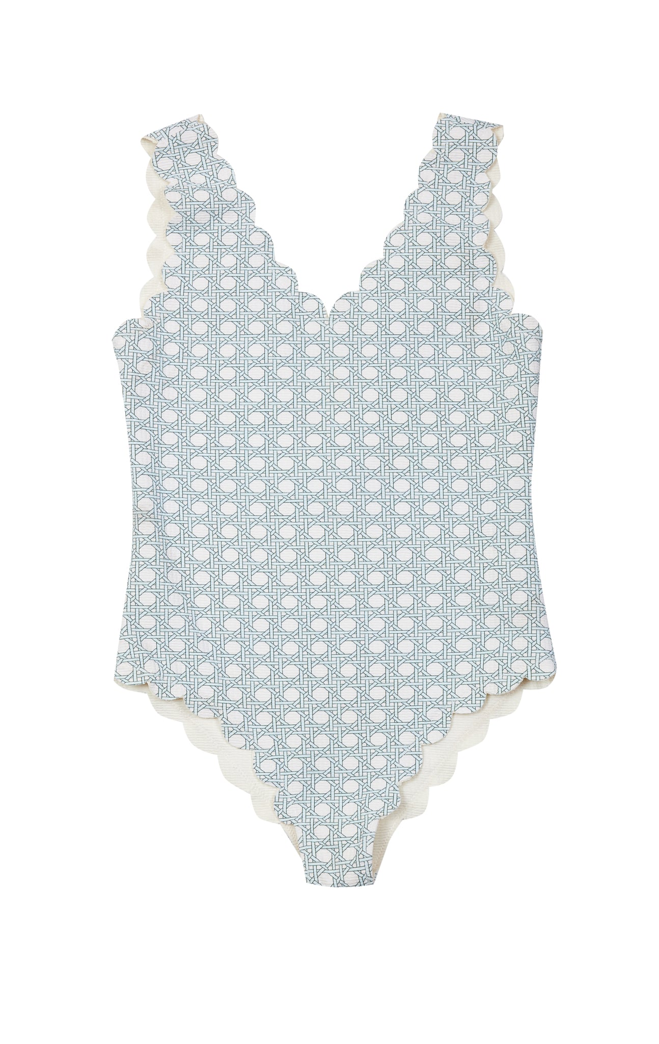 Bumby Charleston Maillot in Morning Cane Print/Coconut MARYSIA