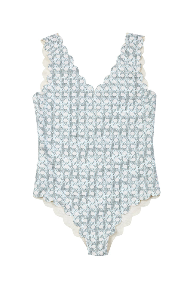 Bumby Charleston Maillot in Morning Cane Print/Coconut MARYSIA