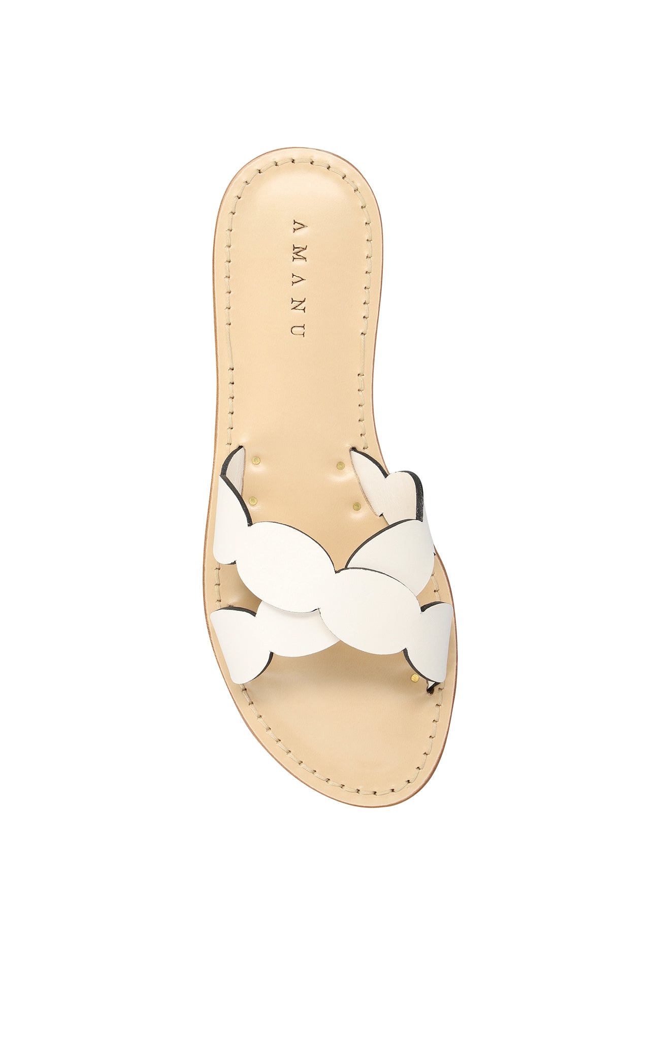 MARYSIA X AMANU Okavango Scallop Sandal in White