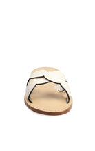 MARYSIA X AMANU Okavango Scallop Sandal in White