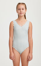 Bumby Charleston Maillot in Morning Cane Print/Coconut MARYSIA