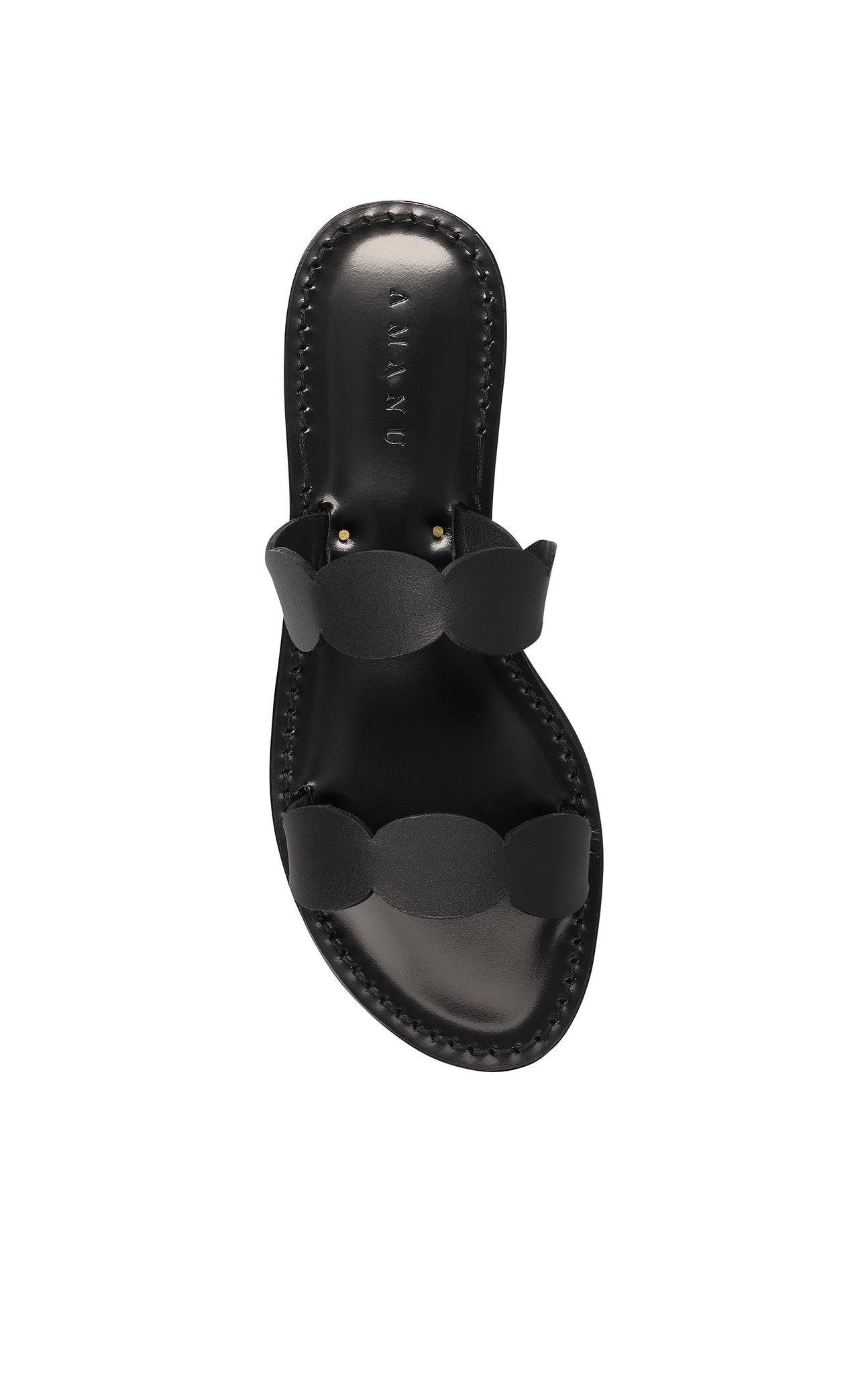 MARYSIA X AMANU Bakoven Scallop Sandal in Black