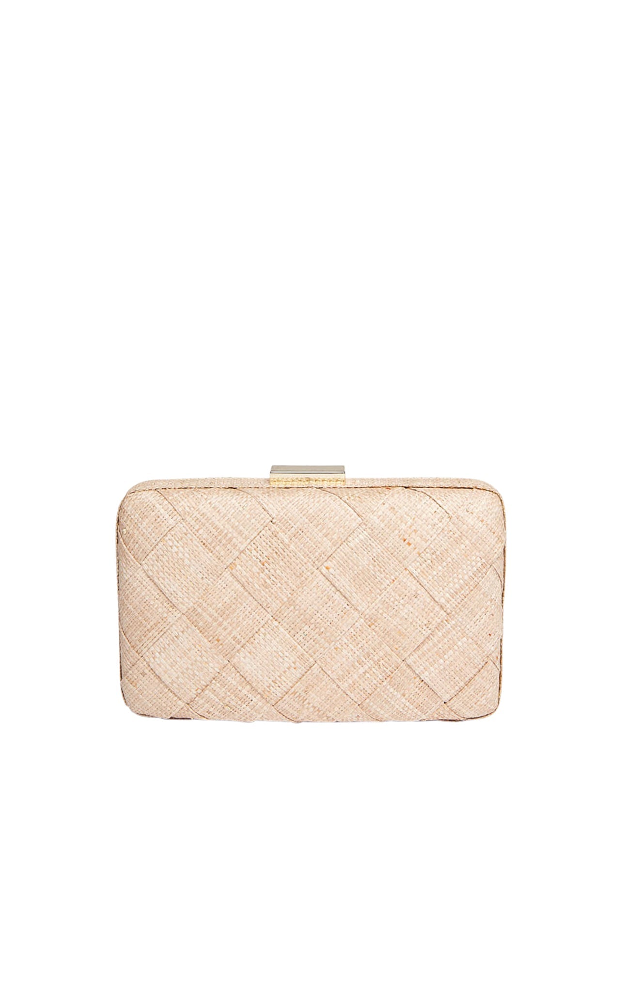 Cosette Woven Straw Clutch Bag MARYSIA