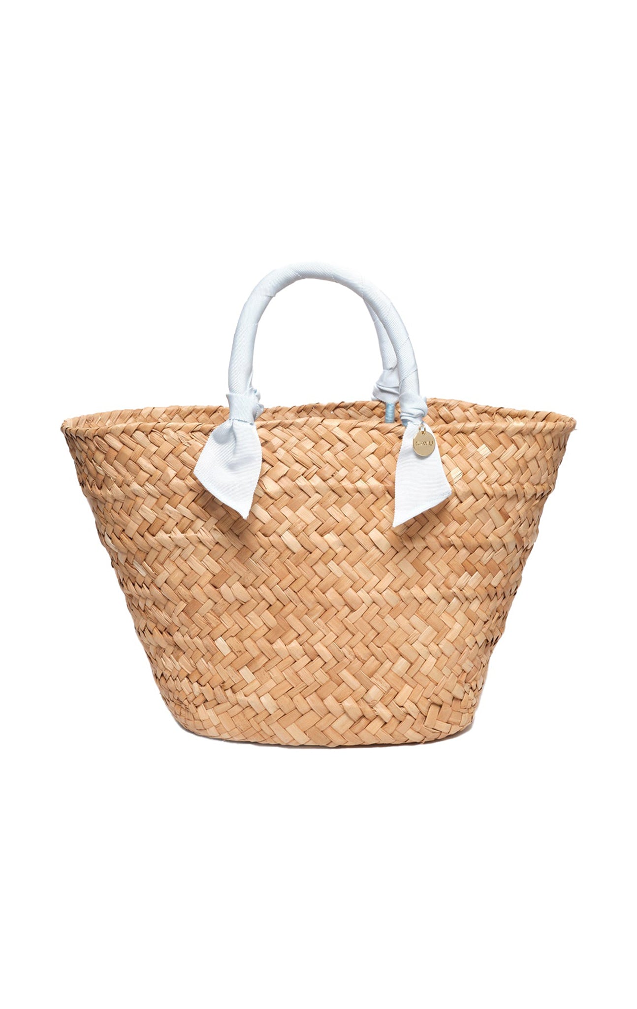 Rosie Woven Straw Ribbon-Handle Tote MARYSIA