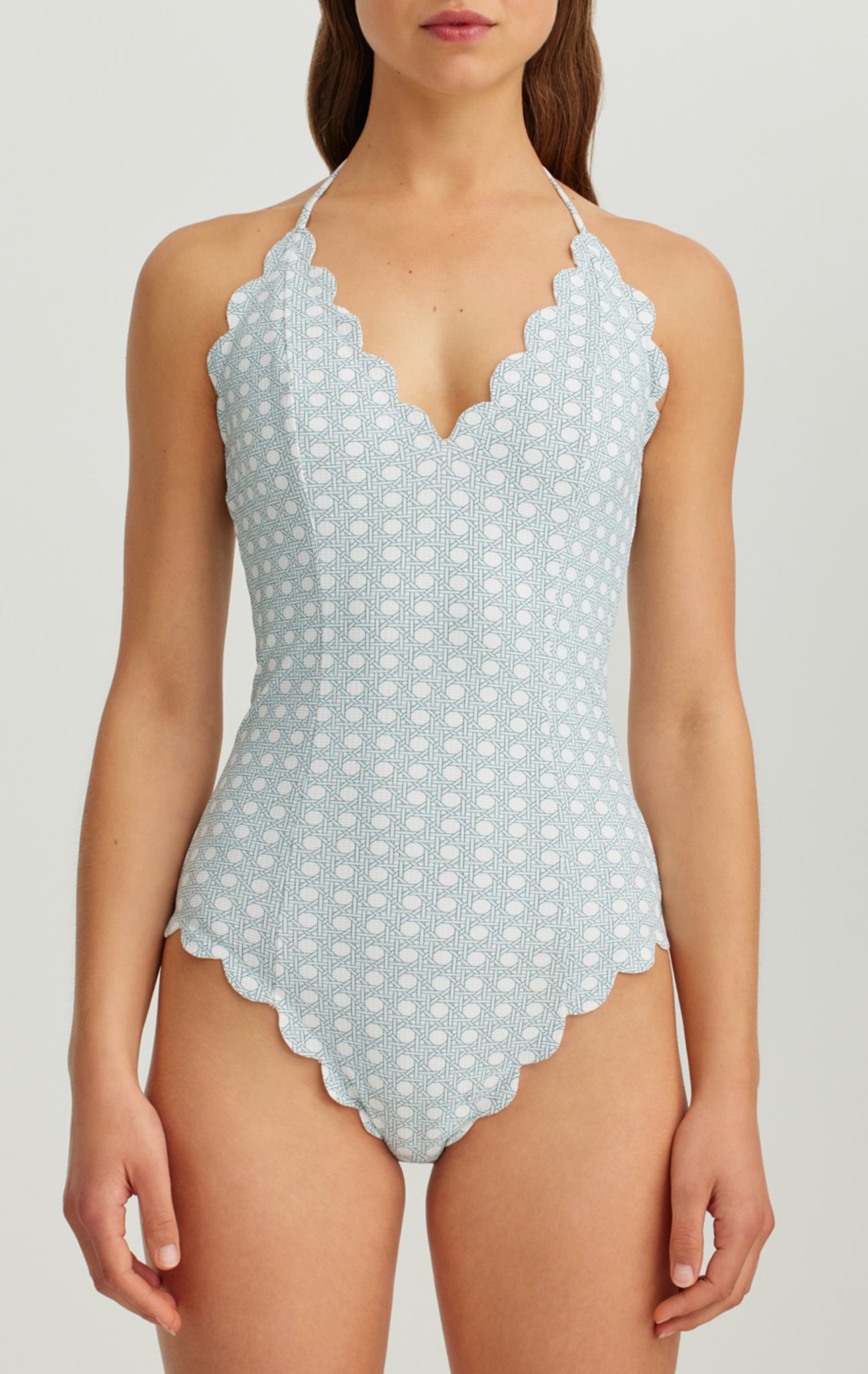 Long Torso Broadway Maillot In Morning Cane Print/Coconut MARYSIA