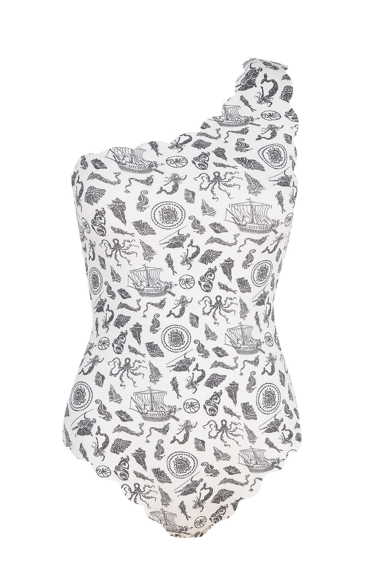 Santa Barbara Maillot in Cameo Print 2
