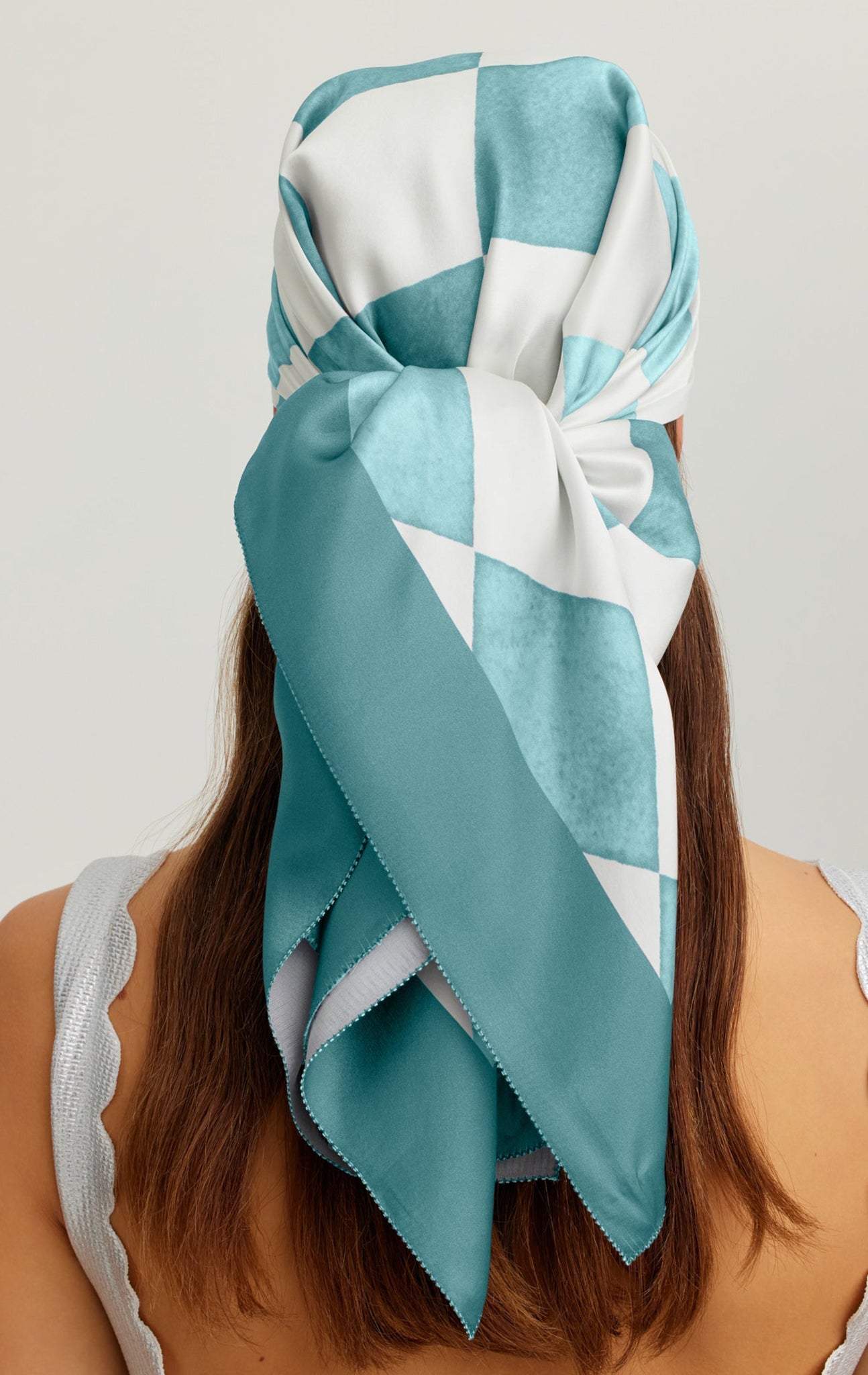 La Ville Scarf in Morning Diamond Print MORNING