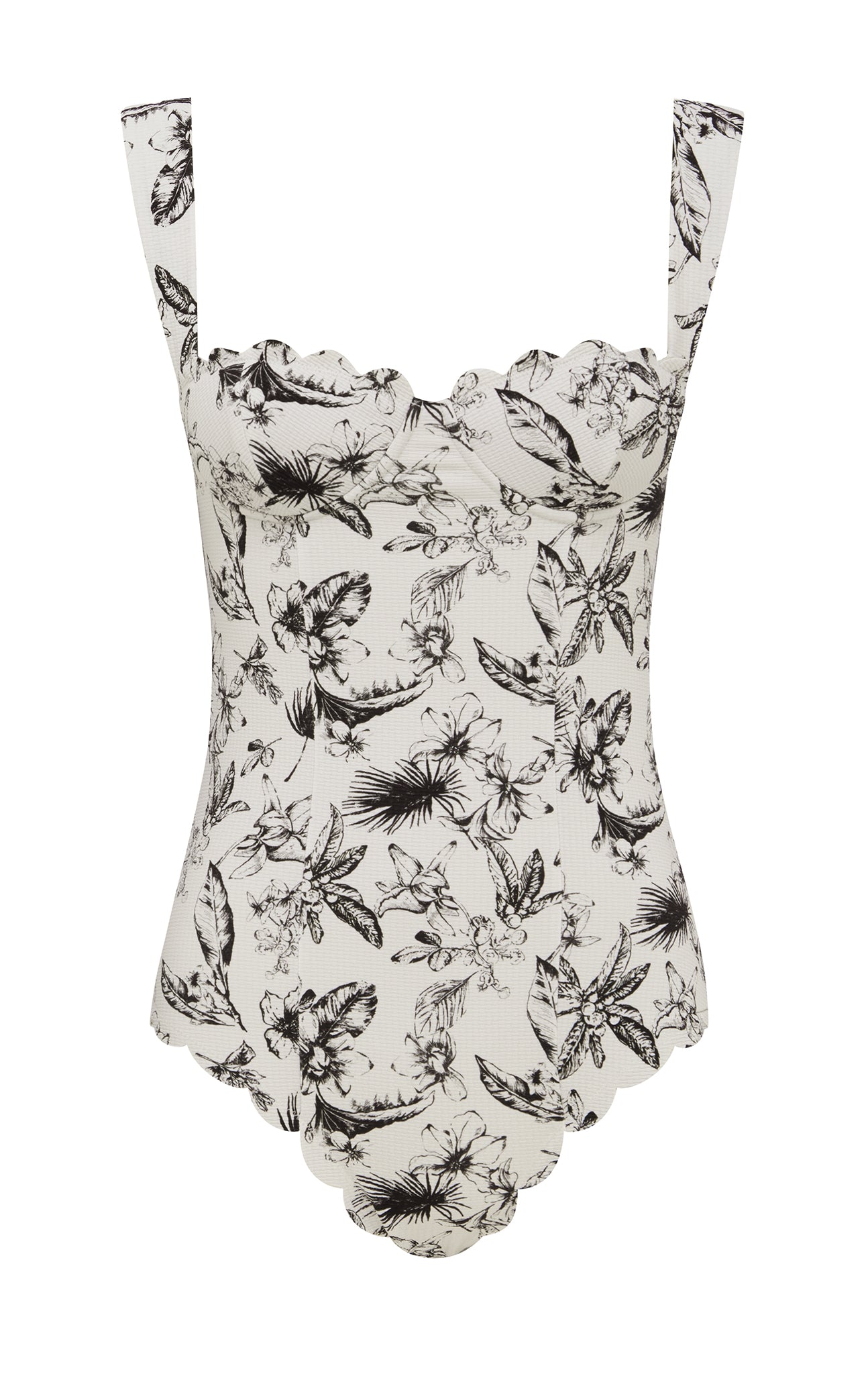 La Roche Maillot in Oat Floral Print MARYSIA