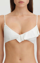 Newport Ruffle Top in Coconut MARYSIA