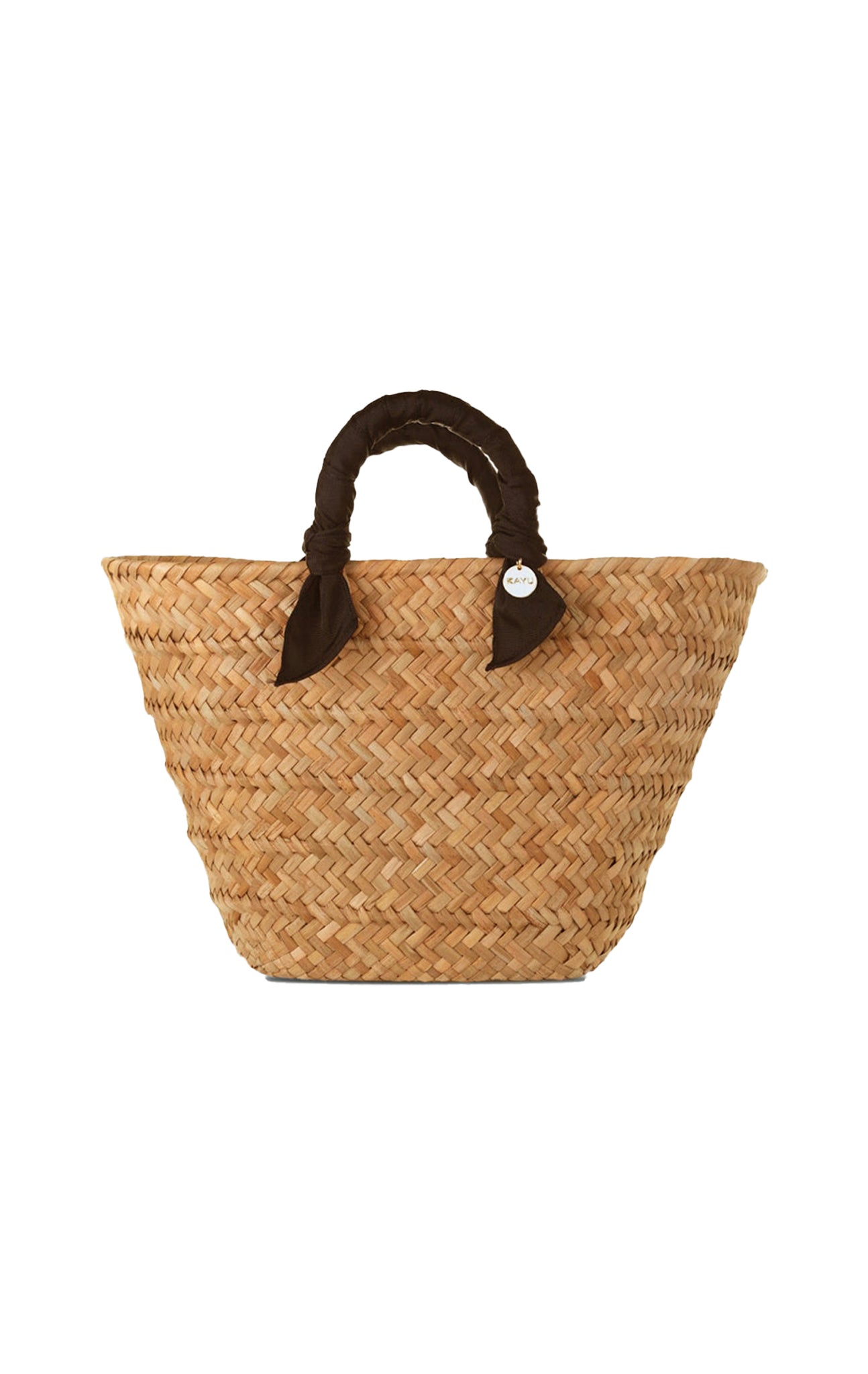 Rosie Woven Straw Ribbon-Handle Tote KAYU