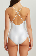 La Jolla Maillot in Silver MARYSIA