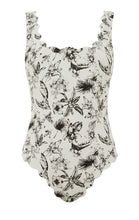 Palm Springs Maillot in Oat Floral Print MARYSIA