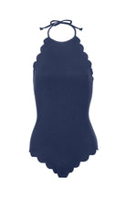 Long Torso Mott Maillot in Black/Indigo MARYSIA