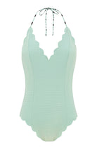 Broadway Maillot in Mint Small Dot Print/Mint MARYSIA