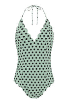 Broadway Maillot in Mint Small Dot Print/Mint MARYSIA