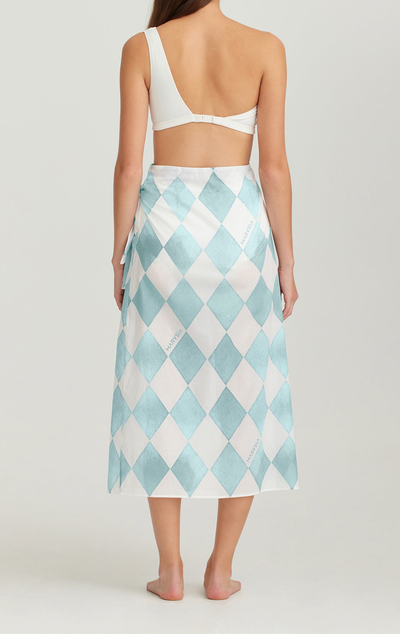 Salt Wrap Skirt in Morning Diamond Print marysia