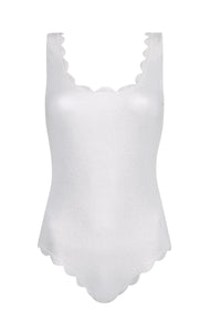 Long Torso Palm Springs Maillot in Silver MARYSIA
