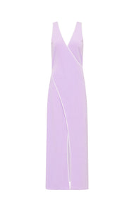 MARYSIA Gehry Wrap Dress in Lilac
