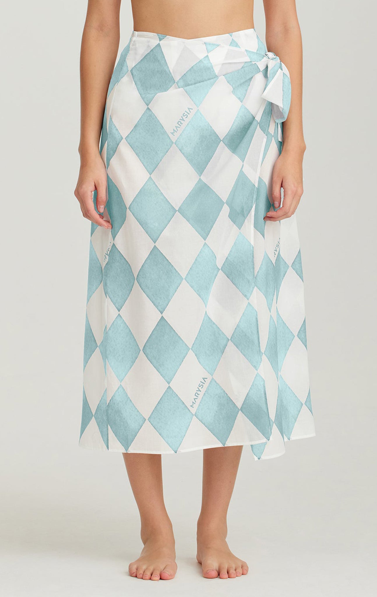 Salt Wrap Skirt in Morning Diamond Print MARYSIA