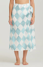 Salt Wrap Skirt in Morning Diamond Print MARYSIA