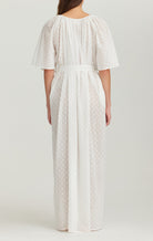 MARYSIA Moonstone Dress in White Dot