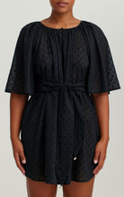 Moonstone Tunic in Black Dot MARYSIA