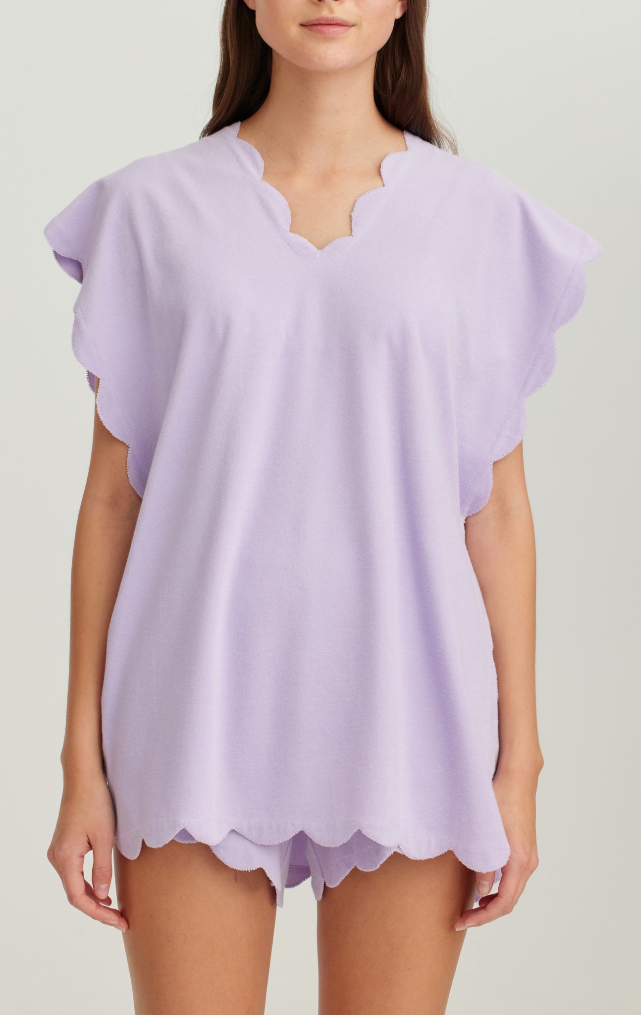 Poncho In Lilac