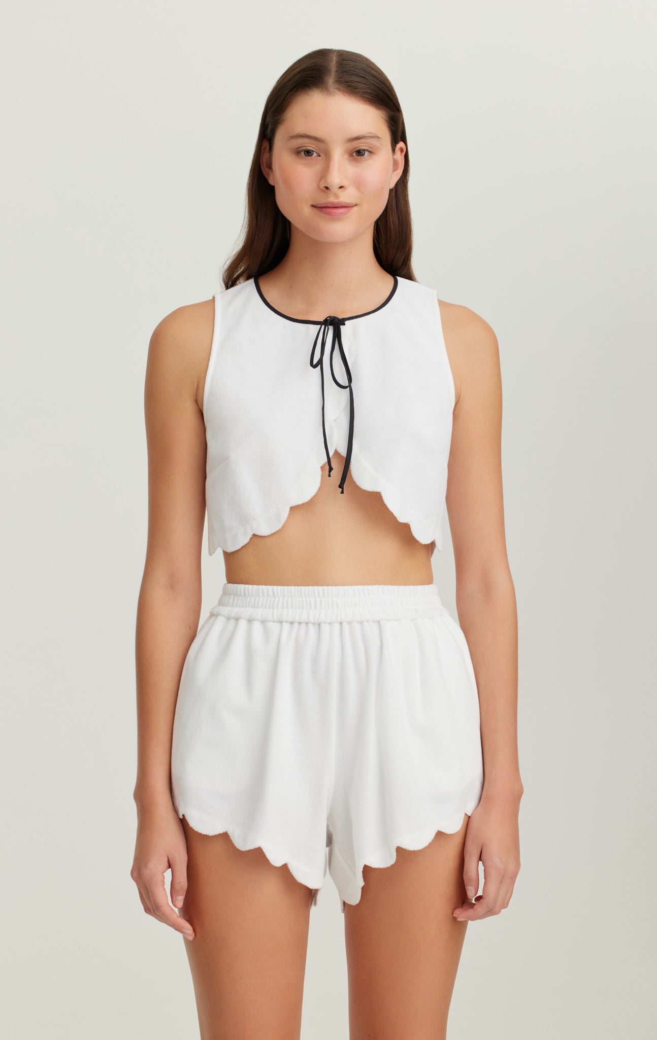 Bellini Top and Shorts in Coconut