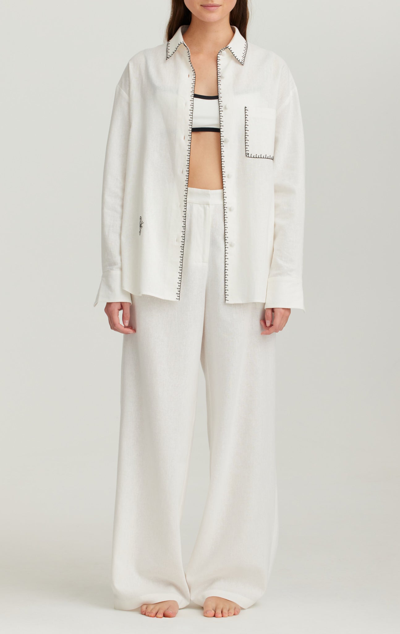 Wegner Pant In Coconut MARYSIA