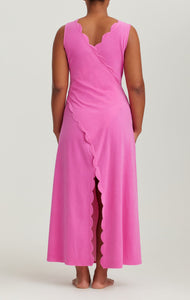 Scalloped Gehry Wrap Dress in Orchid MARYSIA