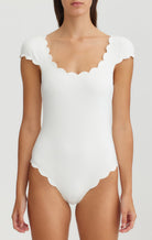 Scalloped Mexico Maillot in Coconut MARYSIA