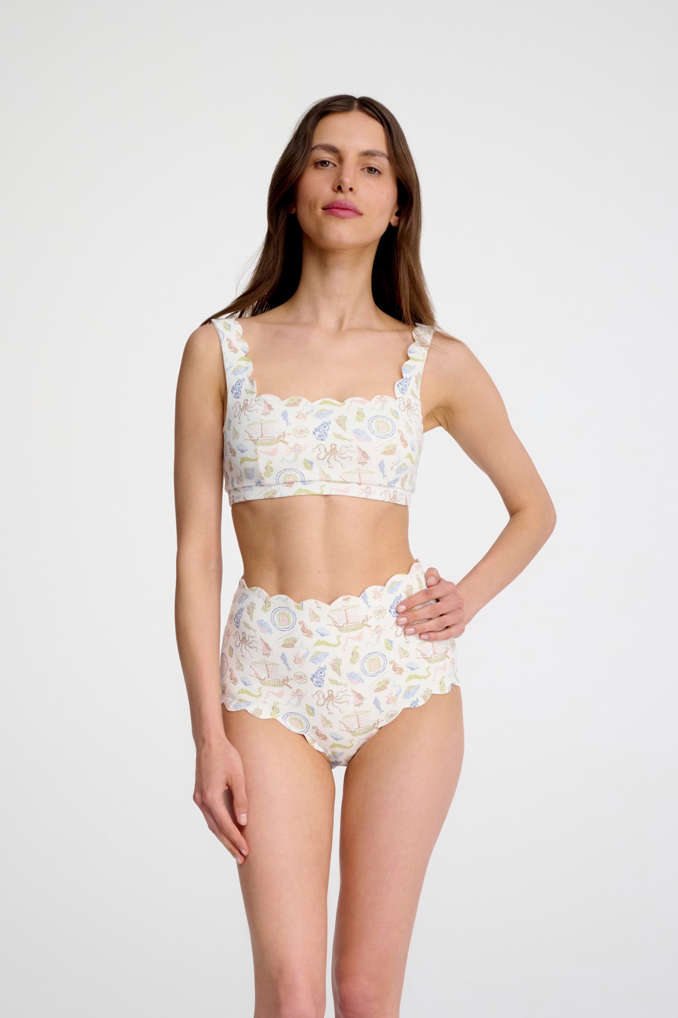 Santa Monica Bottom in Cameo Print 1